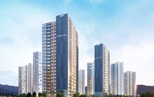 한화건설 신규 주거브랜드 포레나 조감도. <한화건설 제공>